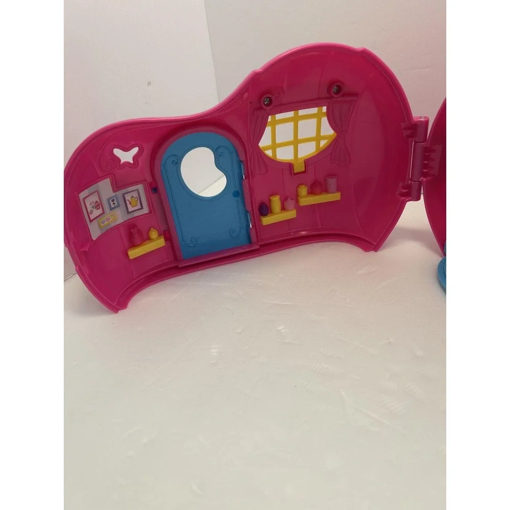 Mattel Toy Shop House Carry Case Playset Pink Blue Yellow Plastic Toy Kids